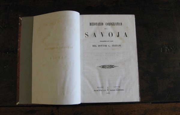 Dizionario corografico della Savoja.