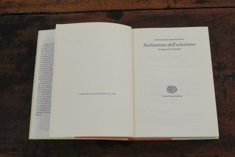 Architettura dell’eclettismo. Saggio su Giovanni Schellino.