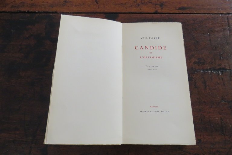 Voltaire, Candide ou L’Optimisme. Texte revu par Robert Brun.