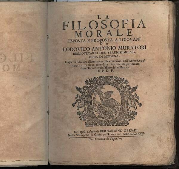 LA FILOSOFIA MORALE esposta e proposta a i giovani