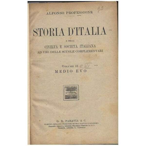 STORIA D'ITALIA E DELLA CIVILTÀ E SOCIETÀ ITALIANA - Ad …