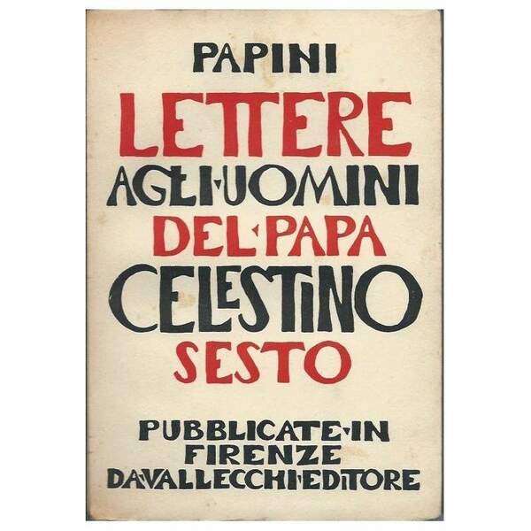 LETTERE AGLI UOMINI DI PAPA CELESTINO VI