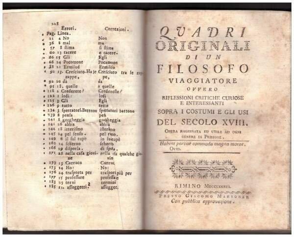 RITRATTI CRITICI ovvero brevi pitture de' vizi, e delle stravaganze … | Immagine Gallery 3