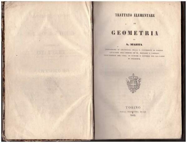 TRATTATO ELEMENTARE DI GEOMETRIA (1842) | Immagine principale