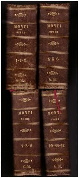 OPERE INEDITE E RARE DI VINCENZO MONTI CON NOTE (1833)