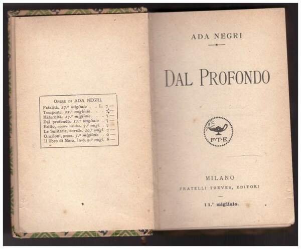 DAL PROFONDO (1921) | Immagine principale