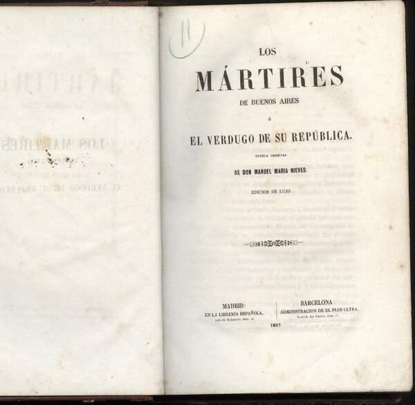 LOS MARTIRES DE BUENOS AIRES o el verdugo de su … | Immagine principale