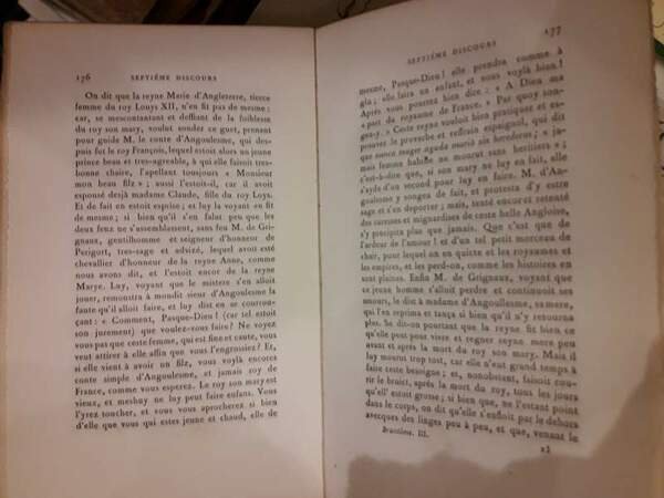 LES SEPT DISCOURS TOUCHANT LES DAMES GALANTES du sieur De … | Immagine Gallery 2