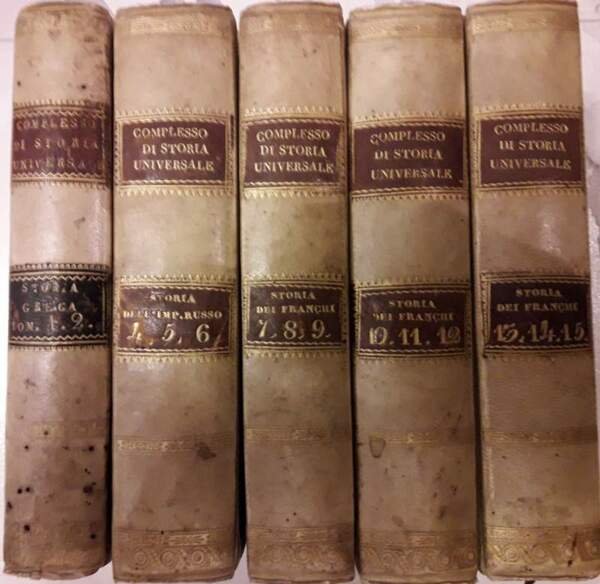 COMPLESSO DELLA STORIA UNIVERSALE scritta dagli autori i piu' distinti …