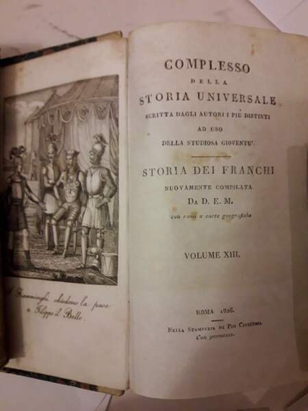 COMPLESSO DELLA STORIA UNIVERSALE scritta dagli autori i piu' distinti …