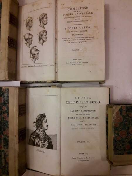 COMPLESSO DELLA STORIA UNIVERSALE scritta dagli autori i piu' distinti …