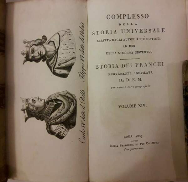 COMPLESSO DELLA STORIA UNIVERSALE scritta dagli autori i piu' distinti …