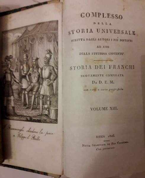 COMPLESSO DELLA STORIA UNIVERSALE scritta dagli autori i piu' distinti …