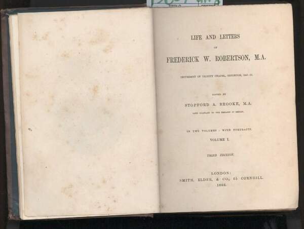 LIFE AND LETTERS (1866)