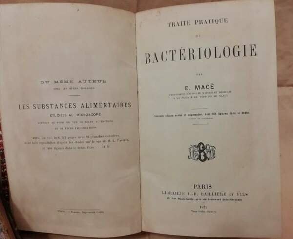 TRAITE PRATIQUE DE BACTERIOLOGIE (1891)