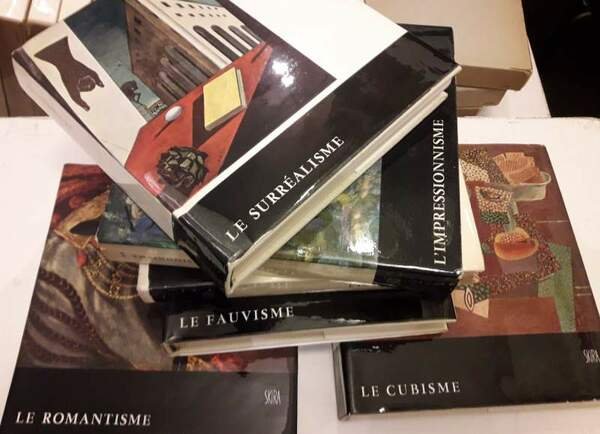 SKIRA COLLEZIONE-L'IMPRESSIONISME-LE ROMANTISME-LE SURREALISME-LE CUBISME-LE FAUVISME- 6 VOLL. 1955/1961)