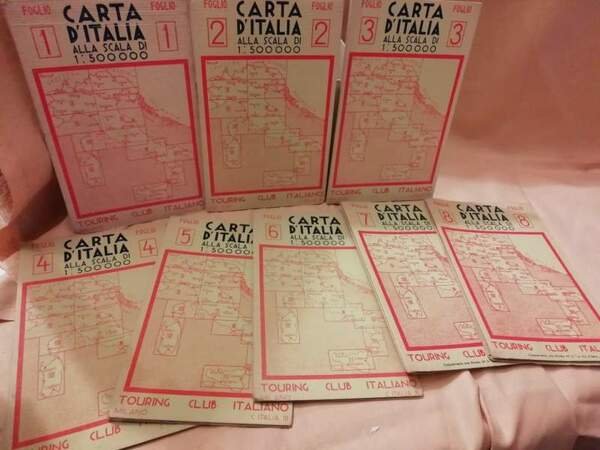 CARTA D'ITALIA ALLA SCALA DI 1:500000 FOGLIO 1 - 8 | Immagine principale