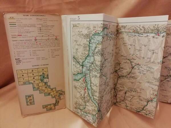 CONSOCIAZIONE TURISTICA ITALIANA. CARTA AUTOMOBILISTICA AL 200000. FOGLIO 5