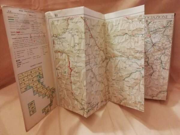 CONSOCIAZIONE TURISTICA ITALIANA. CARTA AUTOMOBILISTICA AL 200000. FOGLIO 10