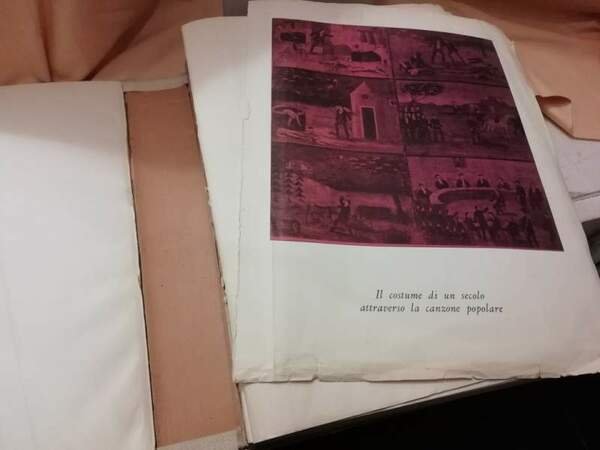 UN SECOLO DI CANZONI-Fogli volanti- Il costume di un secolo …