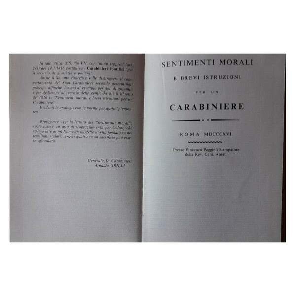 SENTIMENTI MORALI E BREVI ISTRUZIONI PER UN CARABINIERE(1989)