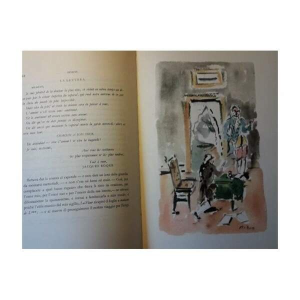 VIAGGIO SENTIMENTALE-traduzione di ugo foscolo illustrazioni di Filippo De Pisis(1944)