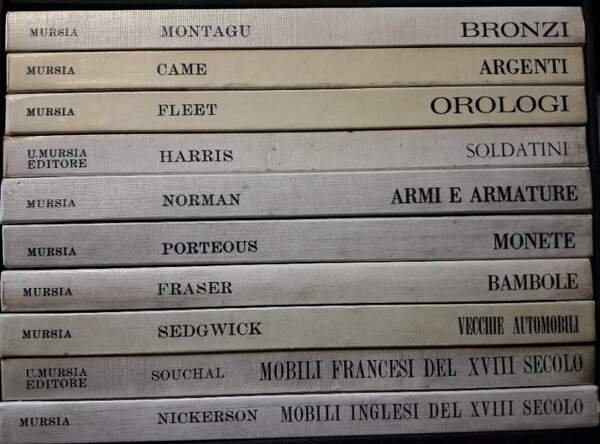 PIACERI E TESORI- BIBLIOTECA DELL'AMATORE COLLEZIONISTA-10 VOLL. IN COFANETTO(1965)