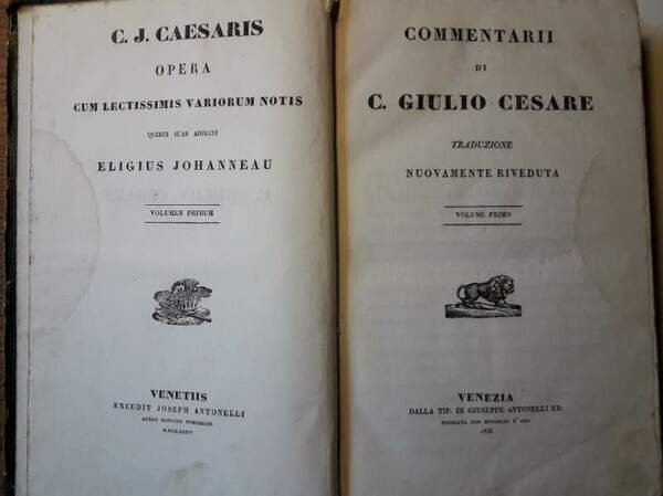 COMMENTARII DI C.GIULIO CESARE-VOLUME I(1836)