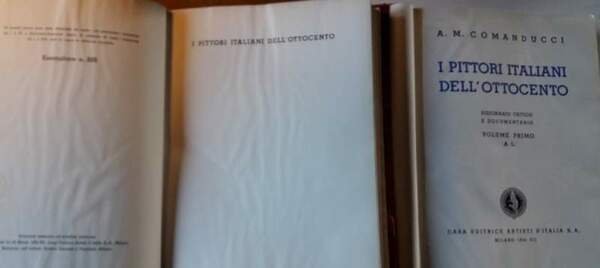 I PITTORI ITALIANI DELL'OTTOCENTO-DIZIONARIO CRITICO E DOCUMENTARIO-2 VOLL.(1934)