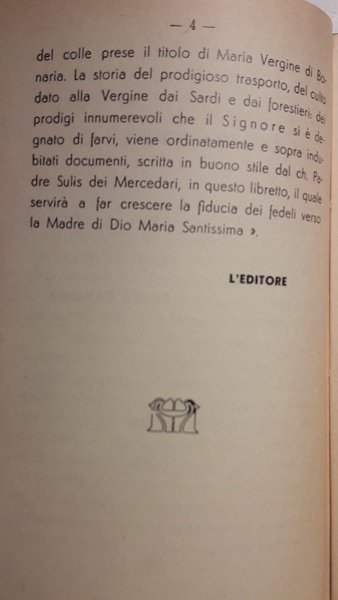 NOTIZIE STORICHE DEL SANTUARIO DI N.S. DI BONARIA IN CAGLIARI(1935)