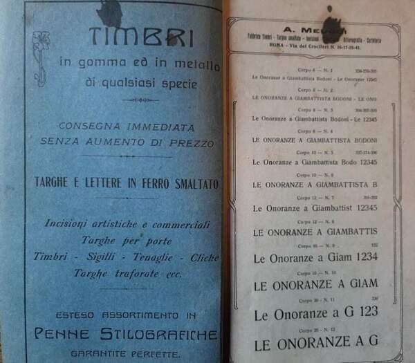CAMPIONARIO DEI CARATTERI-A.MEUCCI