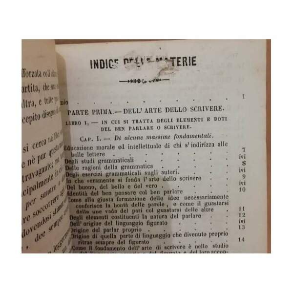 DEGLI AMMAESTRAMENTI DI LETTERATURA (1855)