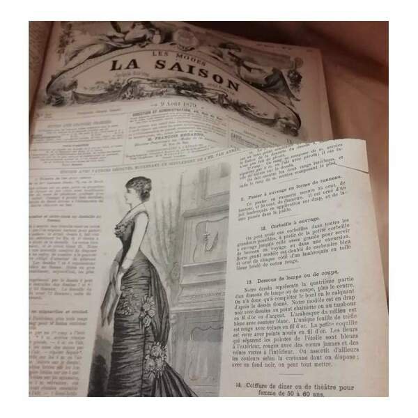 LES MODES DE LA SAISON journal de la famille, 82 …