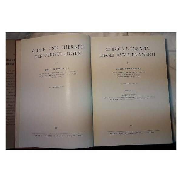 CLINICA E TERAPIA DEGLI AVELENAMENTI( 1954)