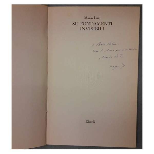SU FONDAMENTI INVISIBILI(1971)