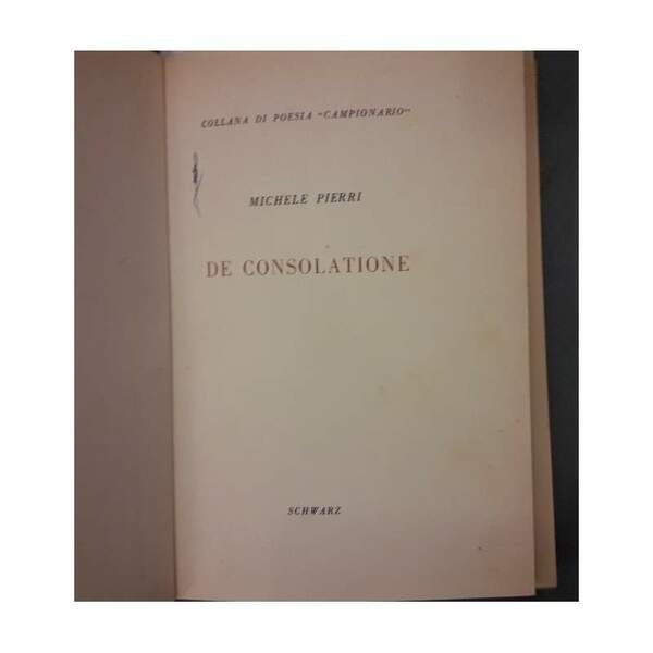 DE CONSOLATIONE/OMBRE FRA LE METOPE/LA PRESENZA DI ORFEO...7 VOLL.(1952/55)