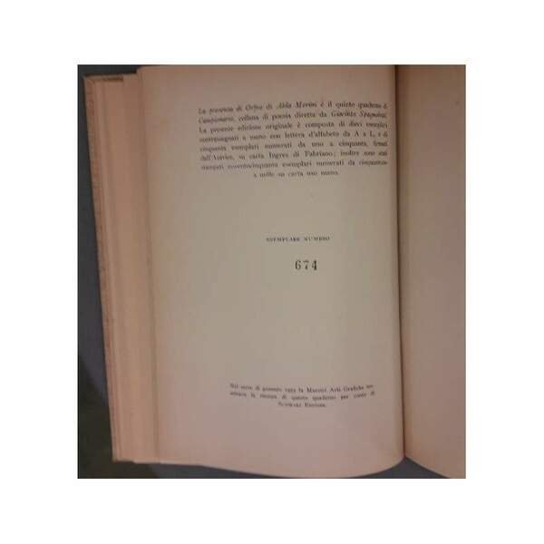 DE CONSOLATIONE/OMBRE FRA LE METOPE/LA PRESENZA DI ORFEO...7 VOLL.(1952/55)