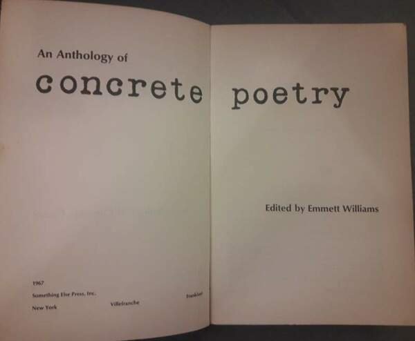 AN ANTHOLOGY OF CONCRETE POETRY(1967)