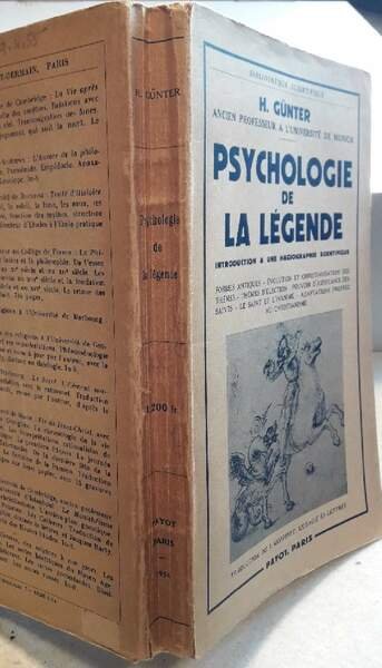 PSYCHOLOGIE DE LA LEGENDE(1954)