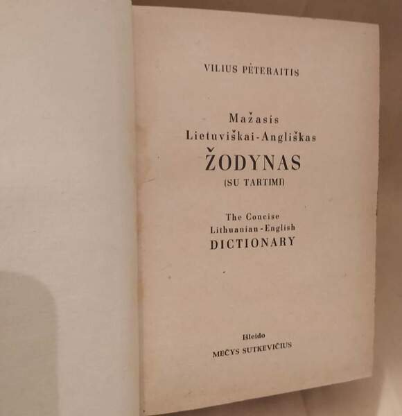 MAZASIS LIETUVISKAI-ANGLISKAS. ZODYNAS (su tartimi)