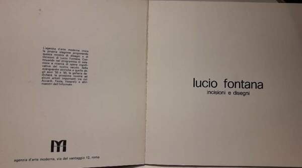 LUCIO FONTANA- INCISIONI E DISEGNI