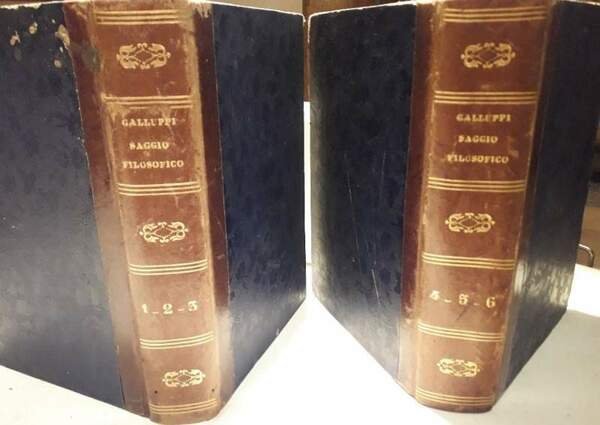 SAGGIO FILOSOFICO SULLA CRITICA DELLA CONOSCENZA-6 TOMI IN 2 VOL.(1850)