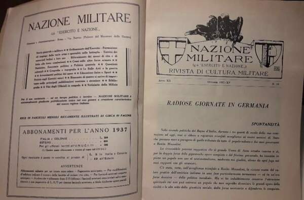 NAZIONE MILITARE-Rivista di cultura militare(1937)
