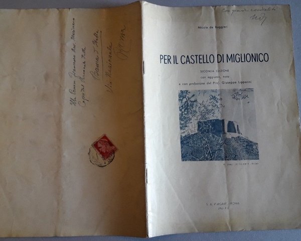 PER IL CASTELLO DI MIGLIONICO( 1941)