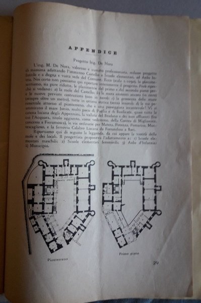 PER IL CASTELLO DI MIGLIONICO( 1941)