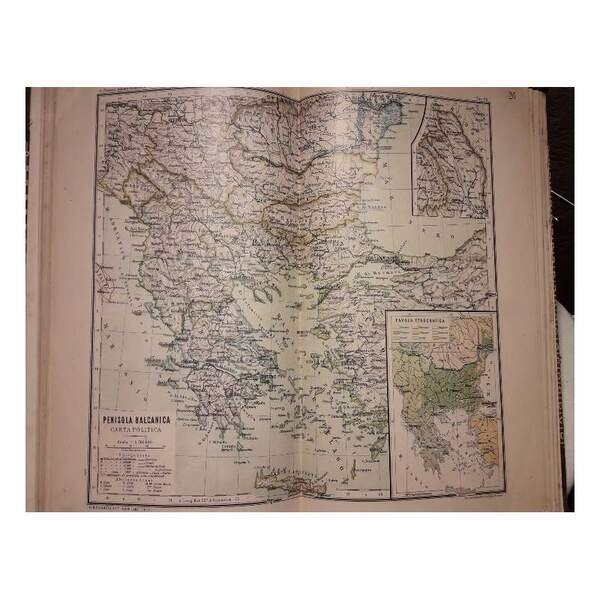 ATLANTE SCOLASTICO PER LA GEOGRAFIA FISICA E POLITICA(1908)