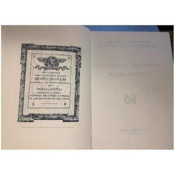 LA FERROVIA DIRETTISSIMA ROMA - NAPOLI(1927)