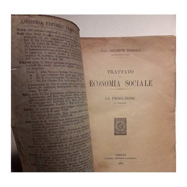 TRATTATO DI ECONOMIA SOCIALE-LA PRODUZIONE( 1921)