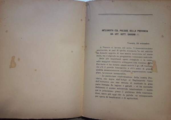 L'ITALIA DI MUSSOLINI E GLI ITALIANI NUOVI(1929)