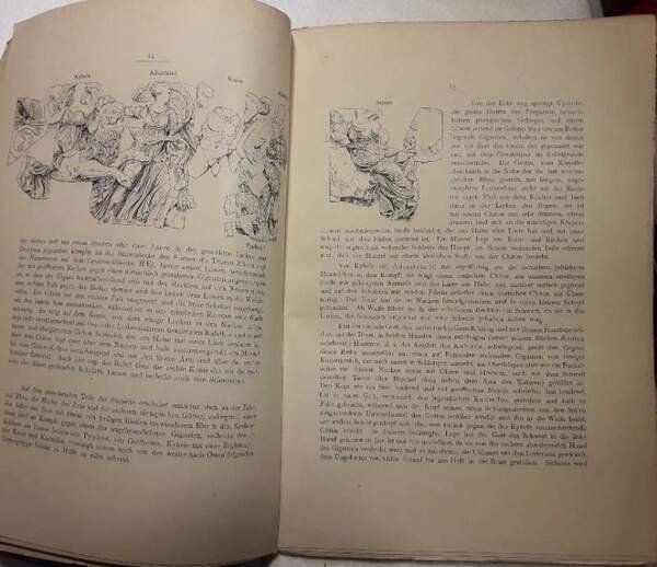 BESCHREIBUNG DER SKULPTUREN AUS PERGAMON-I- GIGANTOMACHIE( 1895)